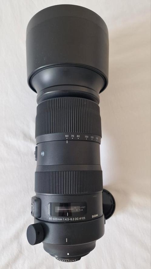 Objectif Sigma 60-600 mm f/4,5-6,3 DG OS HSM Sports à montur, TV, Hi-fi & Vidéo, Photo | Lentilles & Objectifs, Utilisé, Téléobjectif