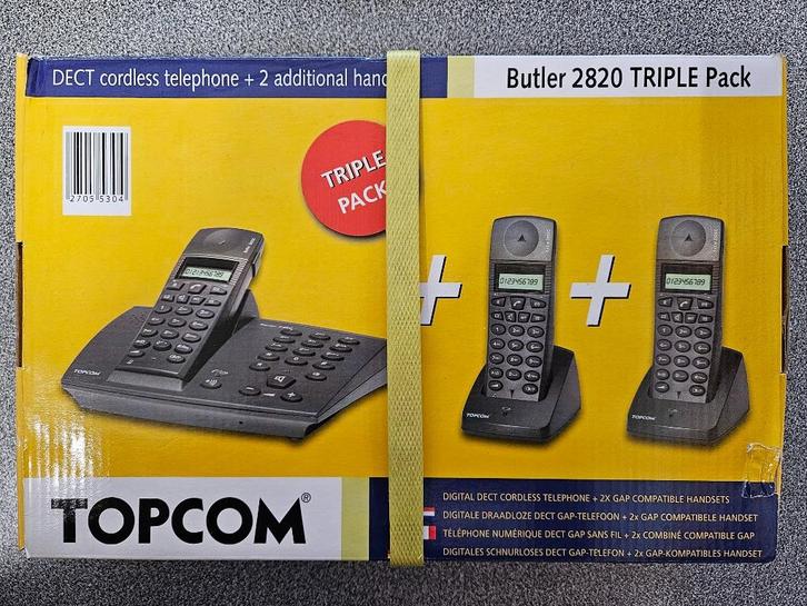 Téléphone numérique DECT sans fil - Pack de 3 combinés, Telecommunicatie, Vaste telefoons | Handsets en Draadloos, Nieuw, 3 handsets