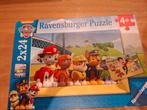 Puzzel Paw Patrol 2 x 24stuks, Ophalen of Verzenden