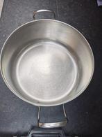 Inox kom inhoud 15L, Ophalen, Inox, Keramische plaat, Pot, Bus of Blik