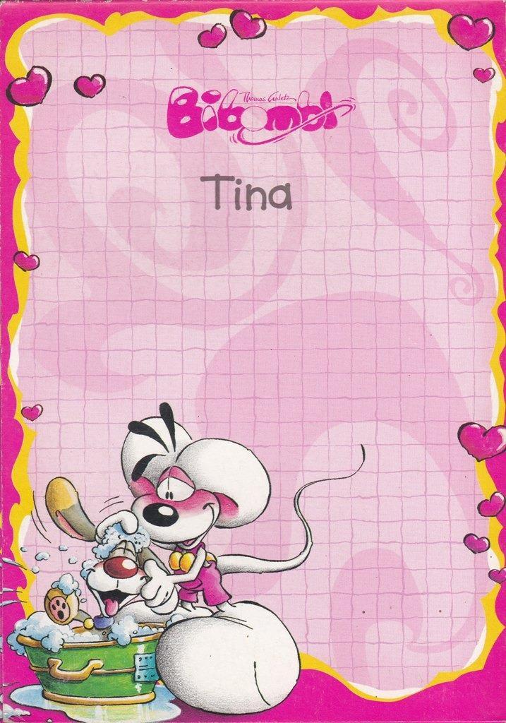 Bibombl restblok Tina – Generatie 15 met 20 blaadjes., Verzamelen, Diddl, Nieuw, Papier, Kaart of Schrift, Overige figuren, Ophalen of Verzenden