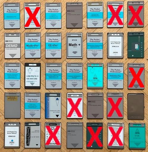 Différentes cartes d'application et RAM pour la HP 48SX 48GX, Divers, Calculatrices, Utilisé, Calculatrices graphique, Enlèvement ou Envoi