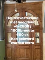 Oude houte boogdeur, Doe-het-zelf en Bouw, Deuren en Vliegenramen, Ophalen of Verzenden, Zo goed als nieuw