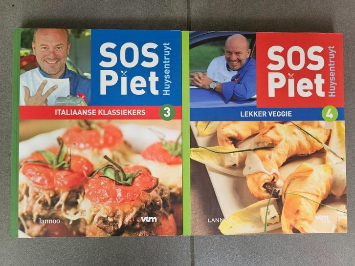 kookboeken - SOS Piet deel 3 en 4, Boeken, Kookboeken, Zo goed als nieuw, Hoofdgerechten, Europa, Gezond koken, Vegetarisch, Ophalen of Verzenden