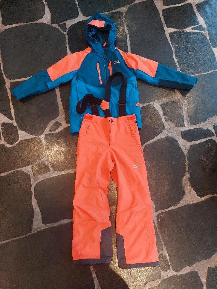 Skiset jongens Jack Wolfskin 140 cm, Kinderen en Baby's, Kinderkleding | Maat 140, Zo goed als nieuw, Jongen, Setje, Ophalen
