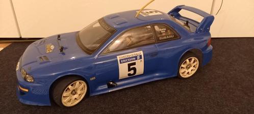 RC auto op Nitro - Subaru Impreza WRC, Hobby en Vrije tijd, Modelbouw | Radiografisch | Auto's, Auto onroad, Nitro, Schaal 1:10