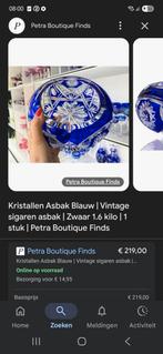 2 kristallen asbakken, Antiek en Kunst, Ophalen of Verzenden