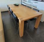 Eettafel in eik, Huis en Inrichting, Tafels | Eettafels, Ophalen, Strak, Eikenhout, 200 cm of meer