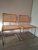 Vintage stoelen met webbing, Huis en Inrichting, Ophalen, Gebruikt, Twee