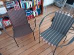 2 geweven stoelen voor binnen of buiten, Tuin en Terras, Zo goed als nieuw, Ophalen