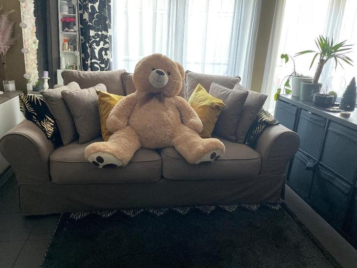 Zetelbed, Huis en Inrichting, Zetels | Zetels, Gebruikt, Rechte bank, Tweepersoons, 150 tot 200 cm, 75 tot 100 cm, Stof, Ophalen