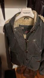 Kaki Winterjas met wol, Ophalen, Gedragen, Maat 36 (S), Overige kleuren