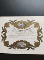 Trimsiteriele kaart 1862 litho  Gent, Antiek en Kunst, Ophalen of Verzenden