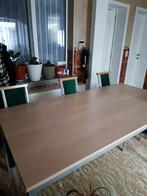 Eettafel met stoelen, Huis en Inrichting, Ophalen, Zo goed als nieuw, Vijf personen of meer, Metaal