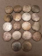 18 zilverstukken  van 250 frank  boudewijn, Postzegels en Munten, Setje, Zilver, Ophalen of Verzenden, Zilver