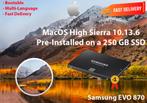 MacOS High Sierra 10.13.6 Pré-Installé sur un SSD de 250 Go, MacOS, Envoi, Neuf