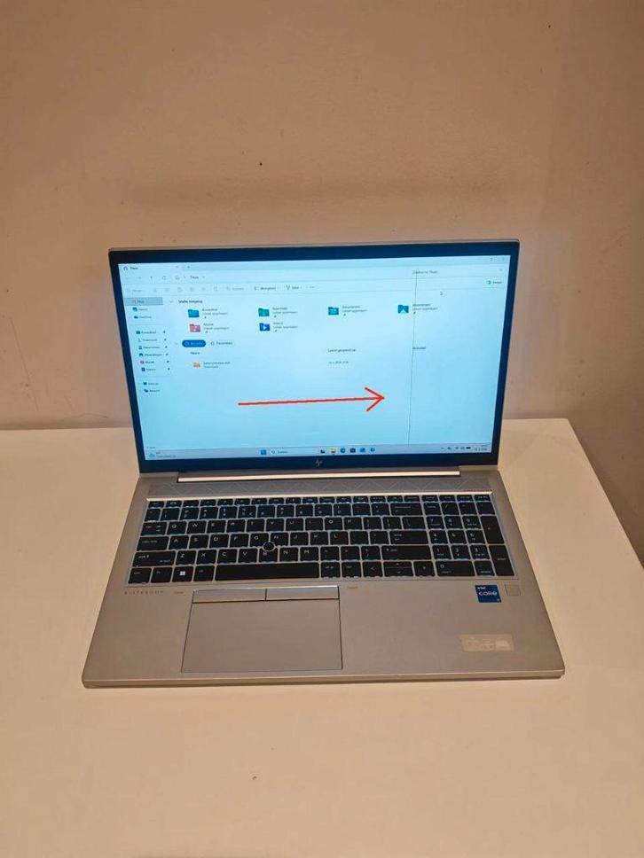 Zakelijke laptop HP EliteBook, 16GB, SCHERM DEFECT, Informatique & Logiciels, Ordinateurs portables Windows, 15 pouces, SSD, 16 GB