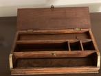 Oude houten pennenhouder, Ophalen of Verzenden