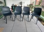 4x IKEA Odger donkerblauwe stoelen, Huis en Inrichting, Ophalen, Kunststof, Gebruikt, Blauw