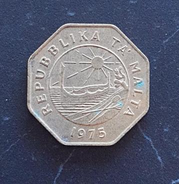 Malta 25 cents 1975 