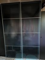 Schuifdeur donker glas, Huis en Inrichting, Kasten | Kleerkasten, Ophalen, Zo goed als nieuw, Glas
