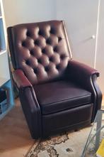 Fauteuil relax brun, Maison & Meubles, Enlèvement, Comme neuf, Cuir