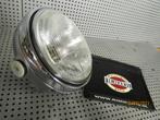 Koplamp caféracer universeel chroom Streetfighter, Motoren, Ophalen of Verzenden, Gebruikt