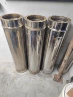 Lot Dubbelwandige schouw inox, Ophalen, Zo goed als nieuw