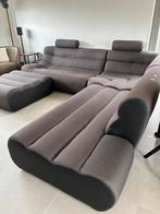 Moderne stoffen hoeksalon, Huis en Inrichting, Ophalen, 250 tot 300 cm, 100 tot 125 cm, Zo goed als nieuw