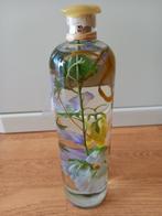 OLIELAMP MET BLOEMEN GEDECOREERD > DIT IS WAUW  ❤️🧡💛💚, Antiek en Kunst, Ophalen of Verzenden