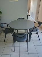 Keukentafel met 4 stoelen, Huis en Inrichting, Tafels | Eettafels, Ophalen, Gebruikt