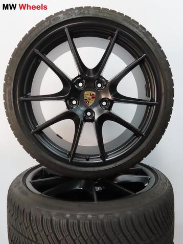 Porsche 20 inch velgen 911 991  2 en 2 S met winterbanden