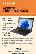 Lenovo ThinkPad X230, Ophalen, 256 GB, 2 tot 3 Ghz, 8 GB