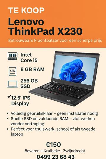 Lenovo ThinkPad X230  beschikbaar voor biedingen