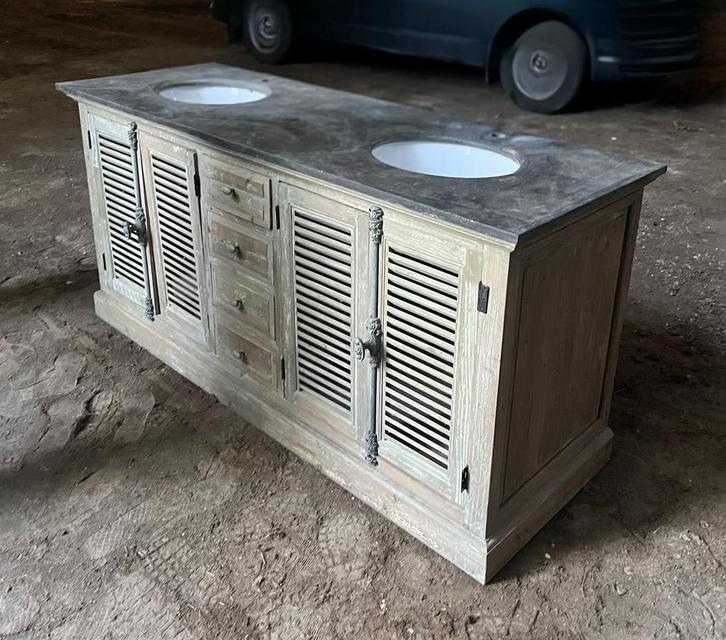 Badkamermeubel Sarah mo landelijk, Huis en Inrichting, Badkamer | Badkamermeubels, Gebruikt, Wastafelkast, Minder dan 100 cm, 150 tot 200 cm