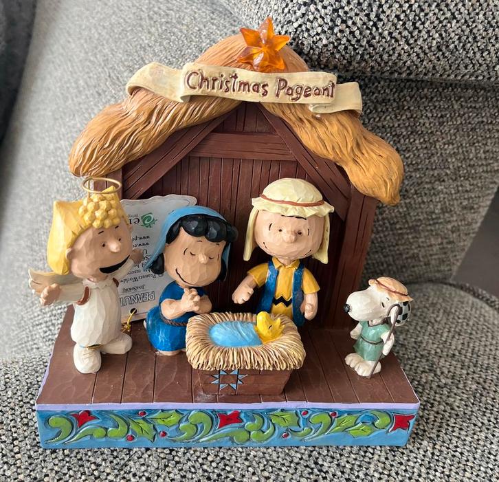 Jim shore snoopy kerststalletje met licht NIEUW, Diversen, Kerst, Nieuw, Ophalen