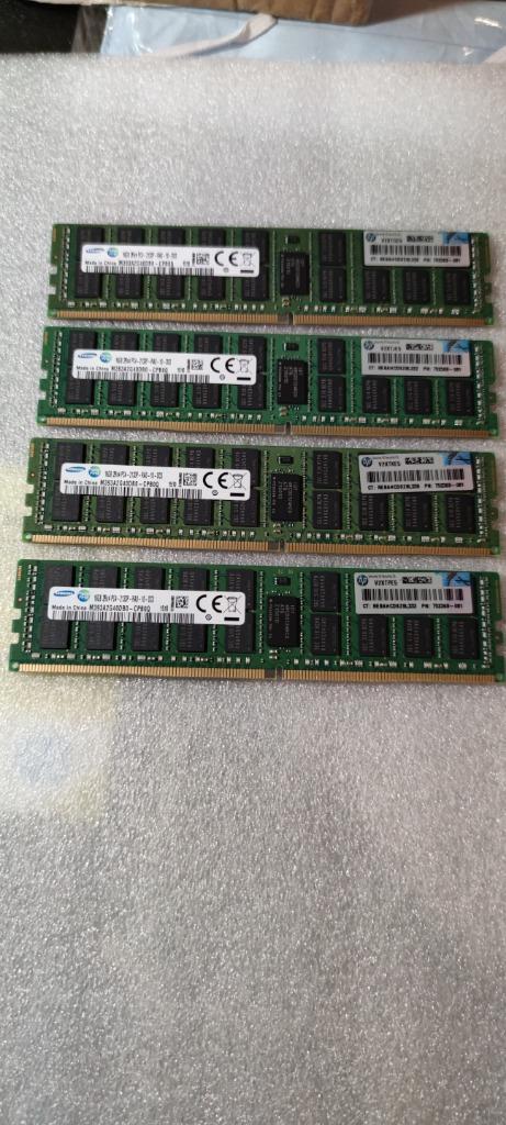 HP 4x 16GB 64GB 752369-081 774172-001 726719-b21 ddr4 ecc, Computers en Software, RAM geheugen, Zo goed als nieuw, Server, 64 GB