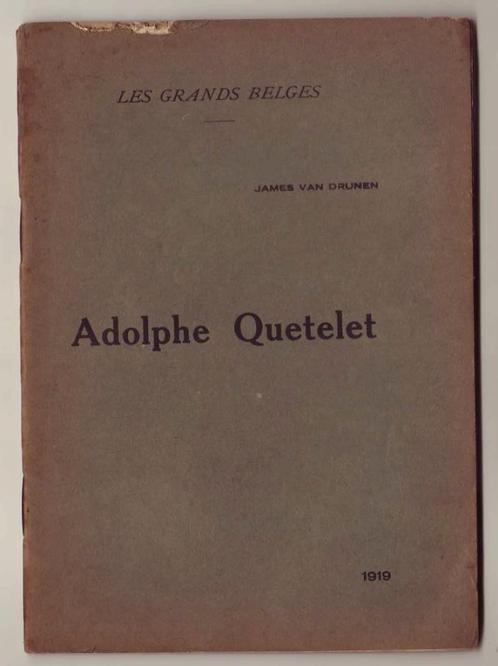 James van Drunen, Adolphe Quetelet, Antiquités & Art, Antiquités | Livres & Manuscrits, Enlèvement ou Envoi
