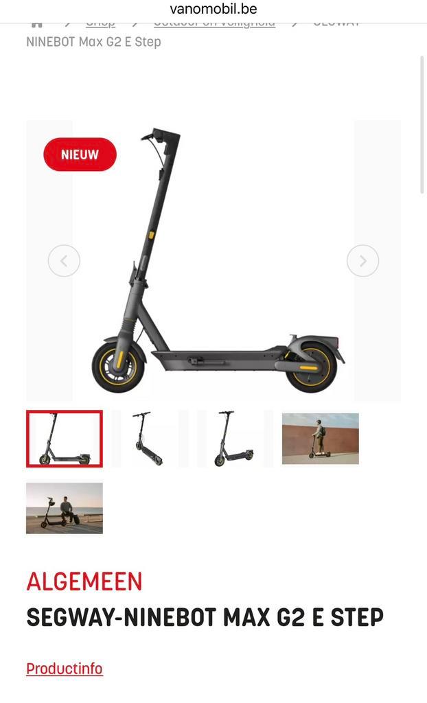 ninebot g30 max 3, Fietsen en Brommers, Steps, Gebruikt, Ophalen