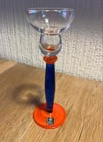 Bougeoir d’art vintage Marc Aurel verre cristal coloré, Ophalen of Verzenden
