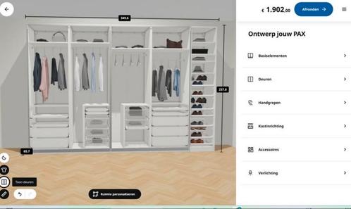 Pax ikea kast 3m 50cm, Huis en Inrichting, Kasten | Kleerkasten, Gebruikt, 200 cm of meer, 200 cm of meer, 50 tot 75 cm, Ophalen