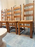 Razor Back Chairs , rotan wicker eiken brutalist stoelen, Ophalen, Gebruikt, Hout, Scandinavian