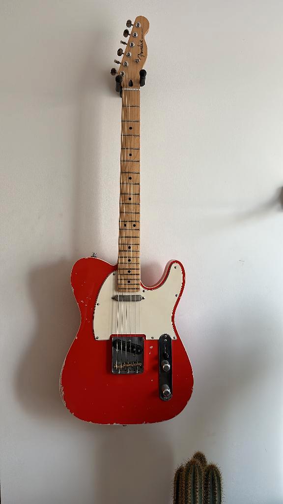 Telecaster Partscaster - Fiesta Red, Relic'd, Muziek en Instrumenten, Snaarinstrumenten | Gitaren | Elektrisch, Zo goed als nieuw