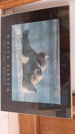 Cadre avec une photo d'un ours polaire, Maison & Meubles, Maison & Meubles | Autre, Comme neuf, Enlèvement ou Envoi