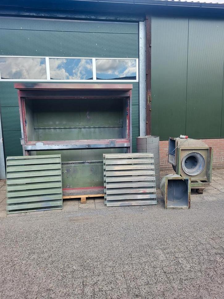 Afzuigwand / spuitwand / droogwand, Doe-het-zelf en Bouw, Ventilatie en Afzuiging, Zo goed als nieuw, Afzuiger, Ophalen