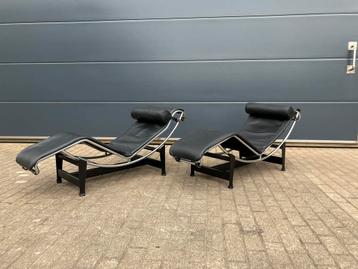 Originele Cassina Le Corbusier Lc4 Black/chrome, Als Nieuw beschikbaar voor biedingen