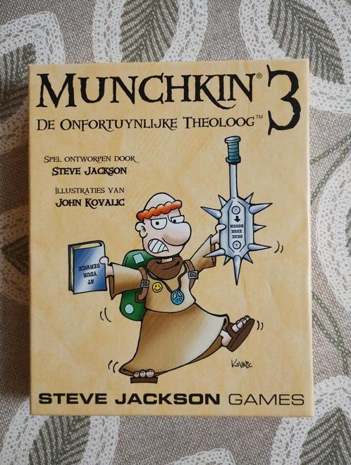 Munchkin 3 De onfortuynlijke theoloog, Hobby en Vrije tijd, Gezelschapsspellen | Kaartspellen, Zo goed als nieuw, Drie of vier spelers