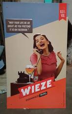 WIEZE TRIPEL, Ophalen of Verzenden, Zo goed als nieuw, Reclamebord, Plaat of Schild, Overige merken