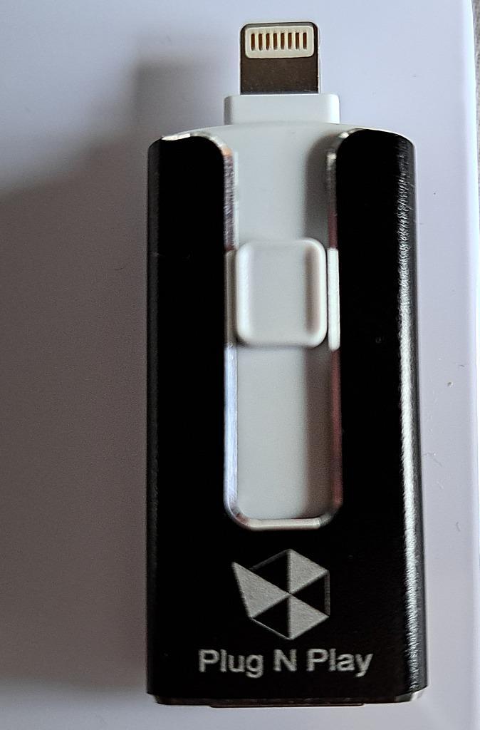 Plug N Play stick zwart apple, Computers en Software, USB Sticks, Nieuw, 512 GB, Ophalen