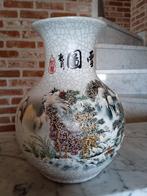 Vintage Chinese Craquele Porseleinen Vaas, Enlèvement